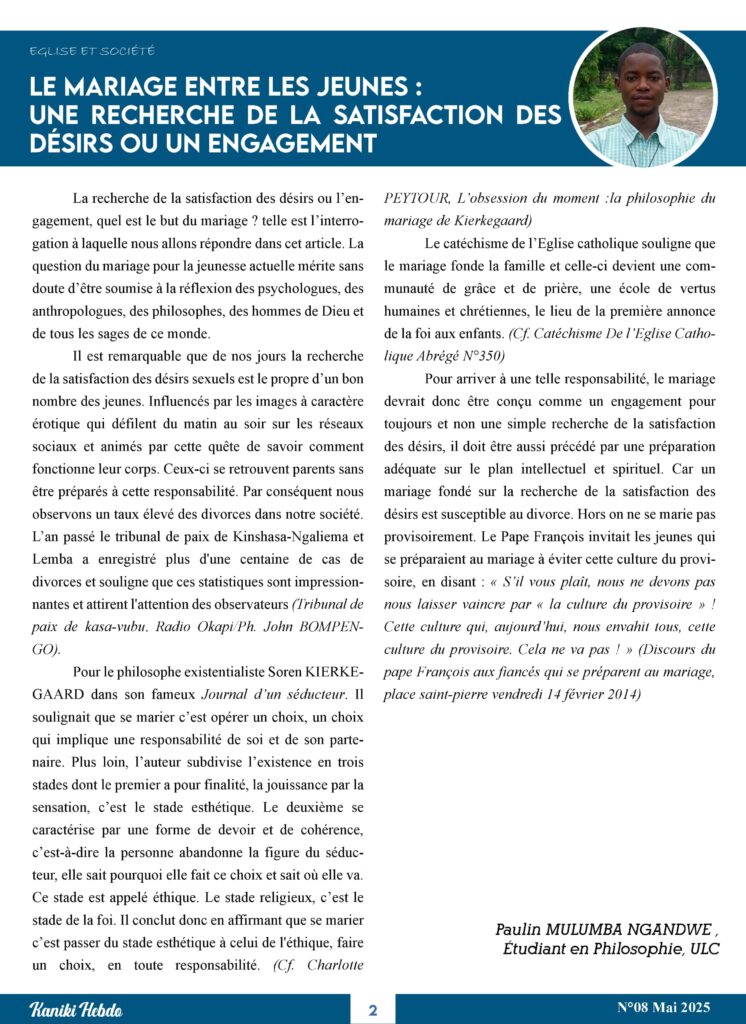 3e1f1ff0-d2e1-4e66-bfcd-d418e3a9c80c-746x1024 RDC: Kaniki-Hebdo, le journal philosophique pour la jeunesse congolaise